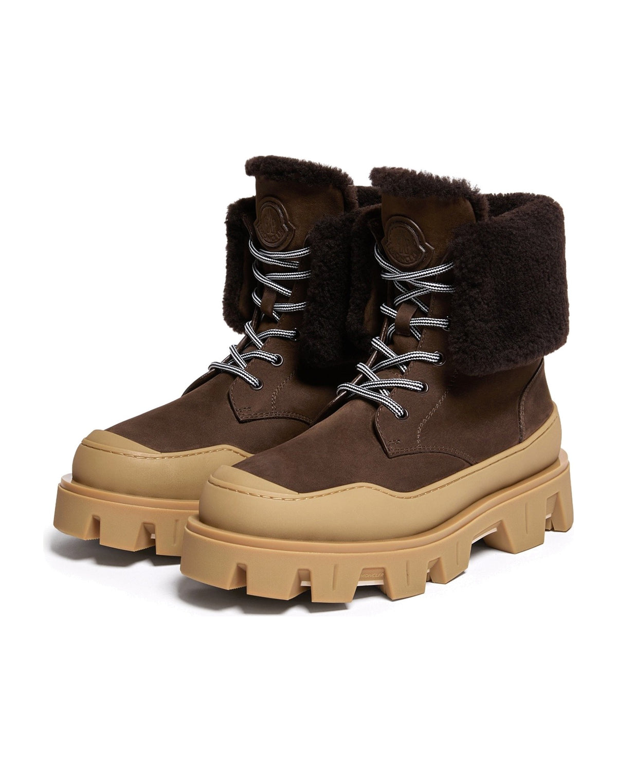 Moncler PEAK SNOWCAP Damen-Stiefeletten Dunkelgelb Bild 11