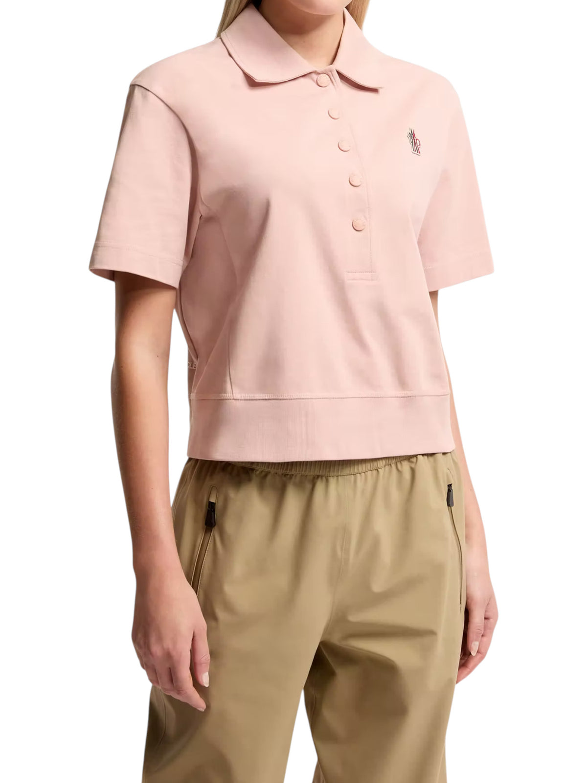 Moncler Poloshirt Hemd Damen rosa rosa Bild 3