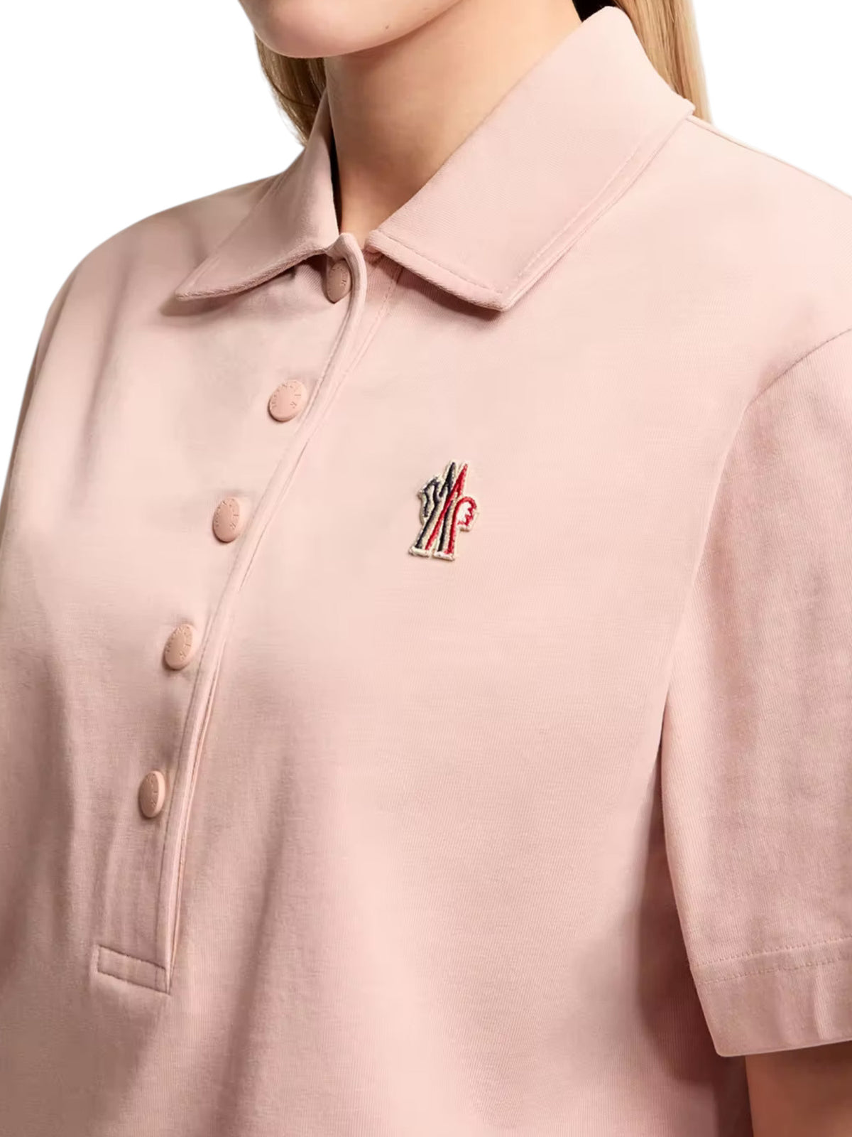Moncler Poloshirt Hemd Damen rosa rosa Bild 4