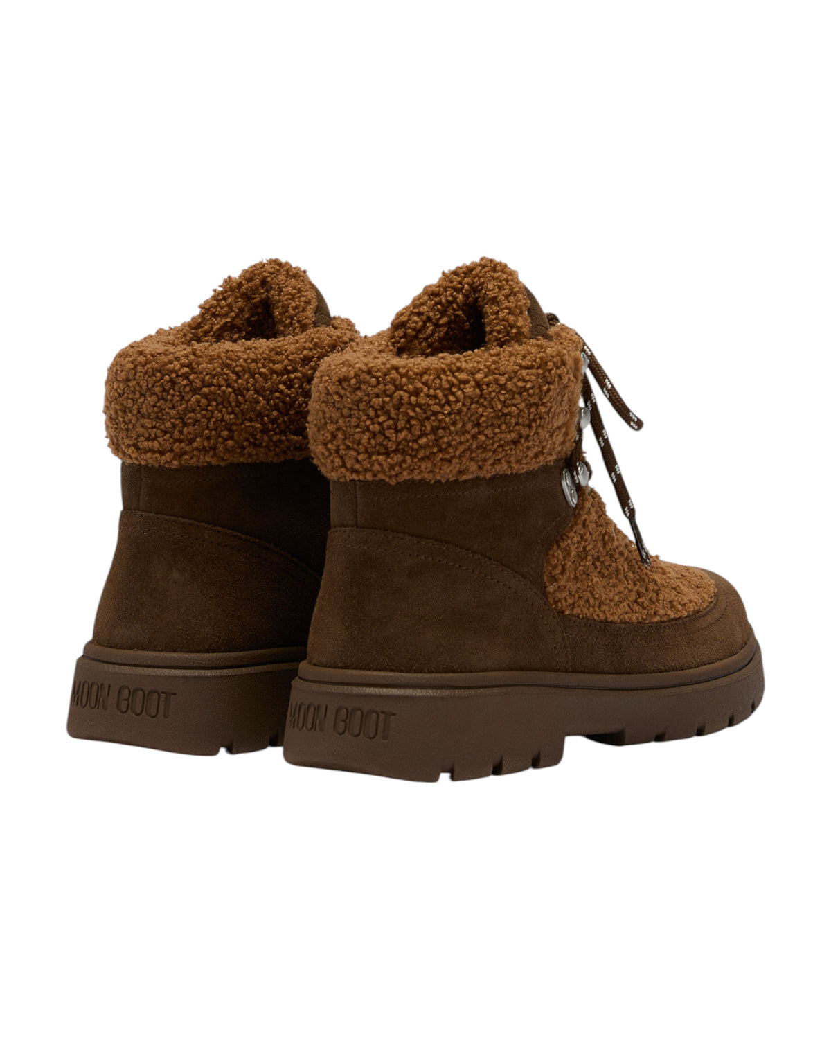 Moon Boot Combat Boot Fleece Stiefeletten braun Bild 2