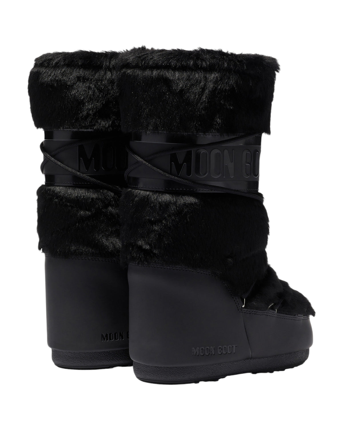Moon Boot Icon Faux Fur Damen-Winterboots schwarz Bild 2