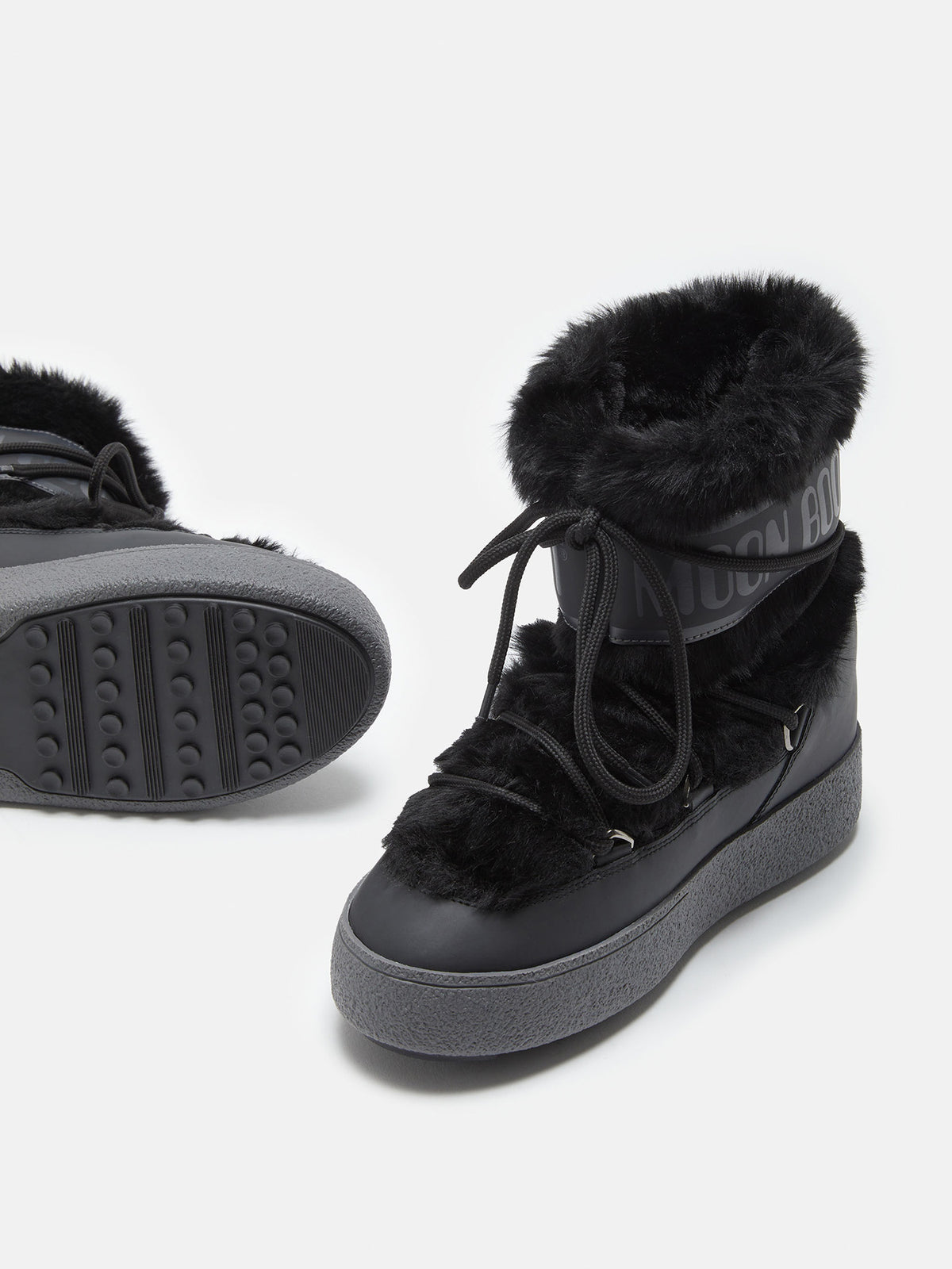 Moon Boot Ltrack Faux Fur Winterboot Damen schwarz schwarz Bild 4