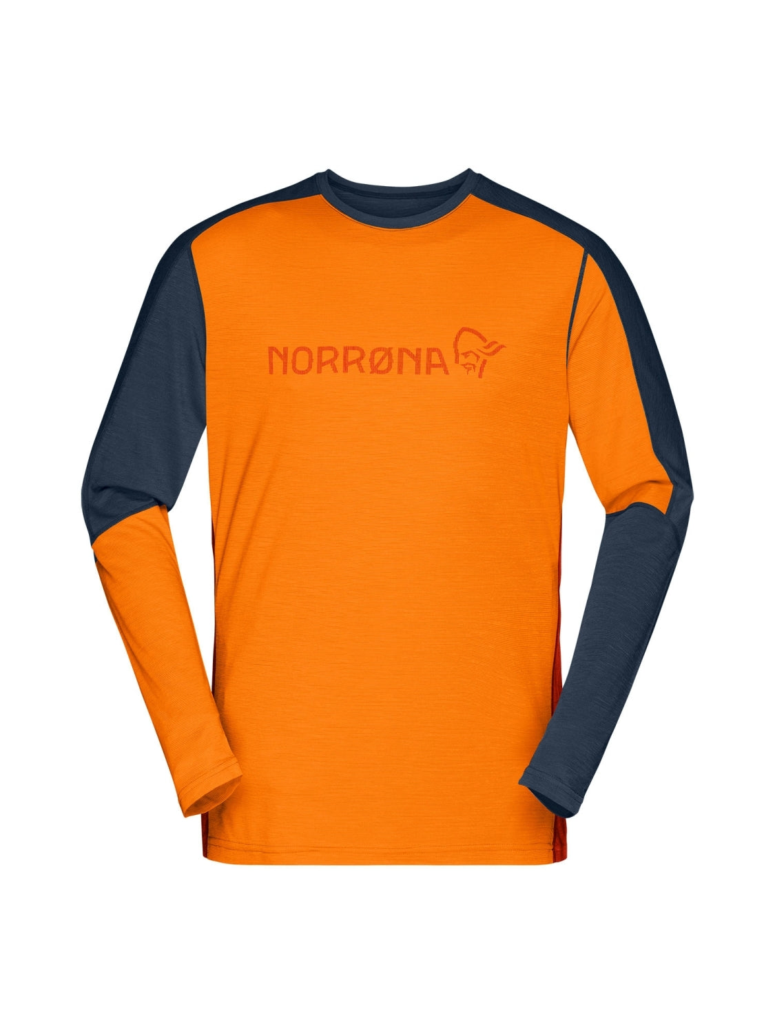 Norrona falketind equaliser merino Baselayer Herren dunkelblau/orange dunkelblau/orange Bild 1