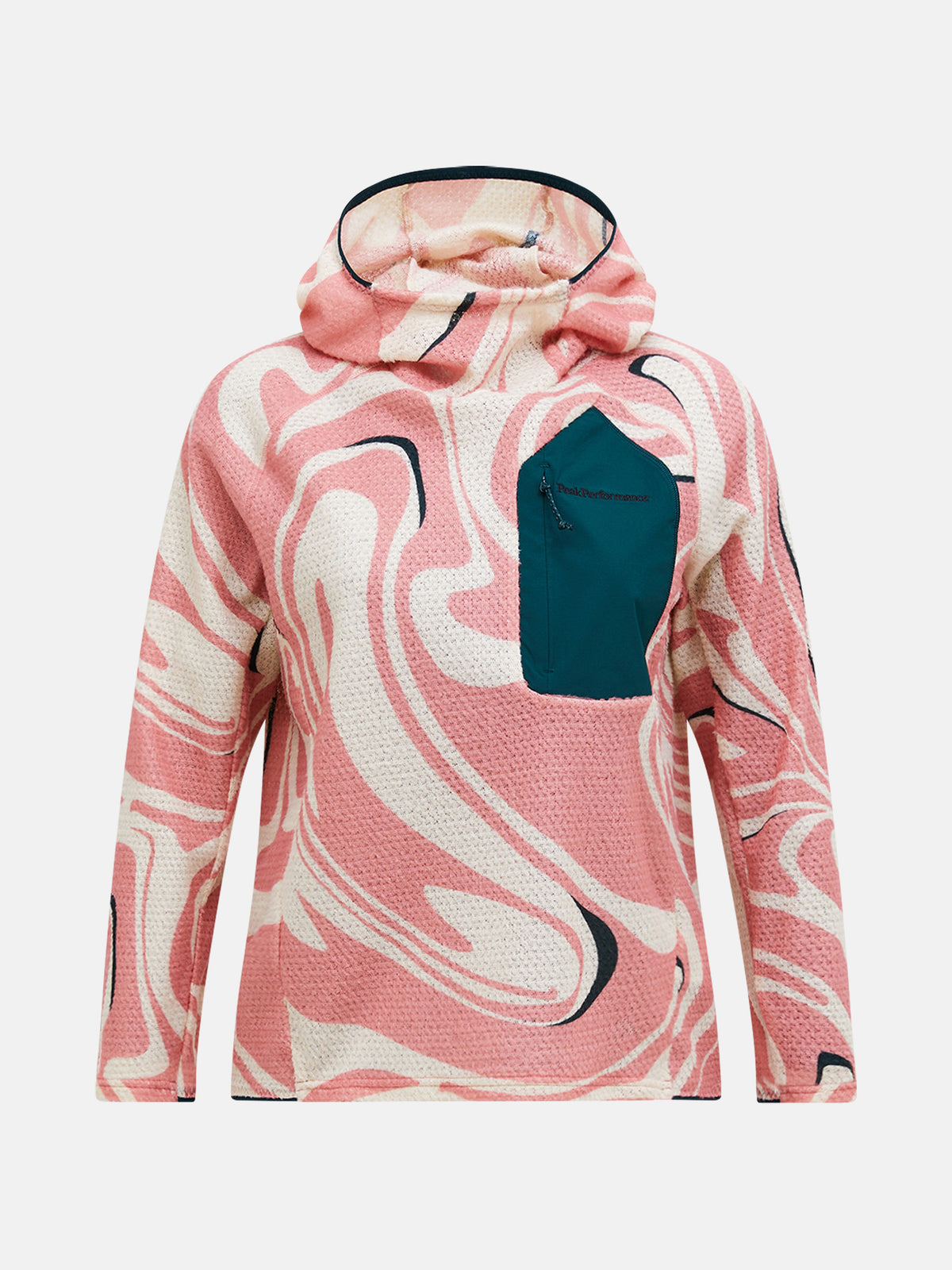 Peak Performance AOP Freelight Alpha Hood Baselayer Damen rosa rosa Bild 1
