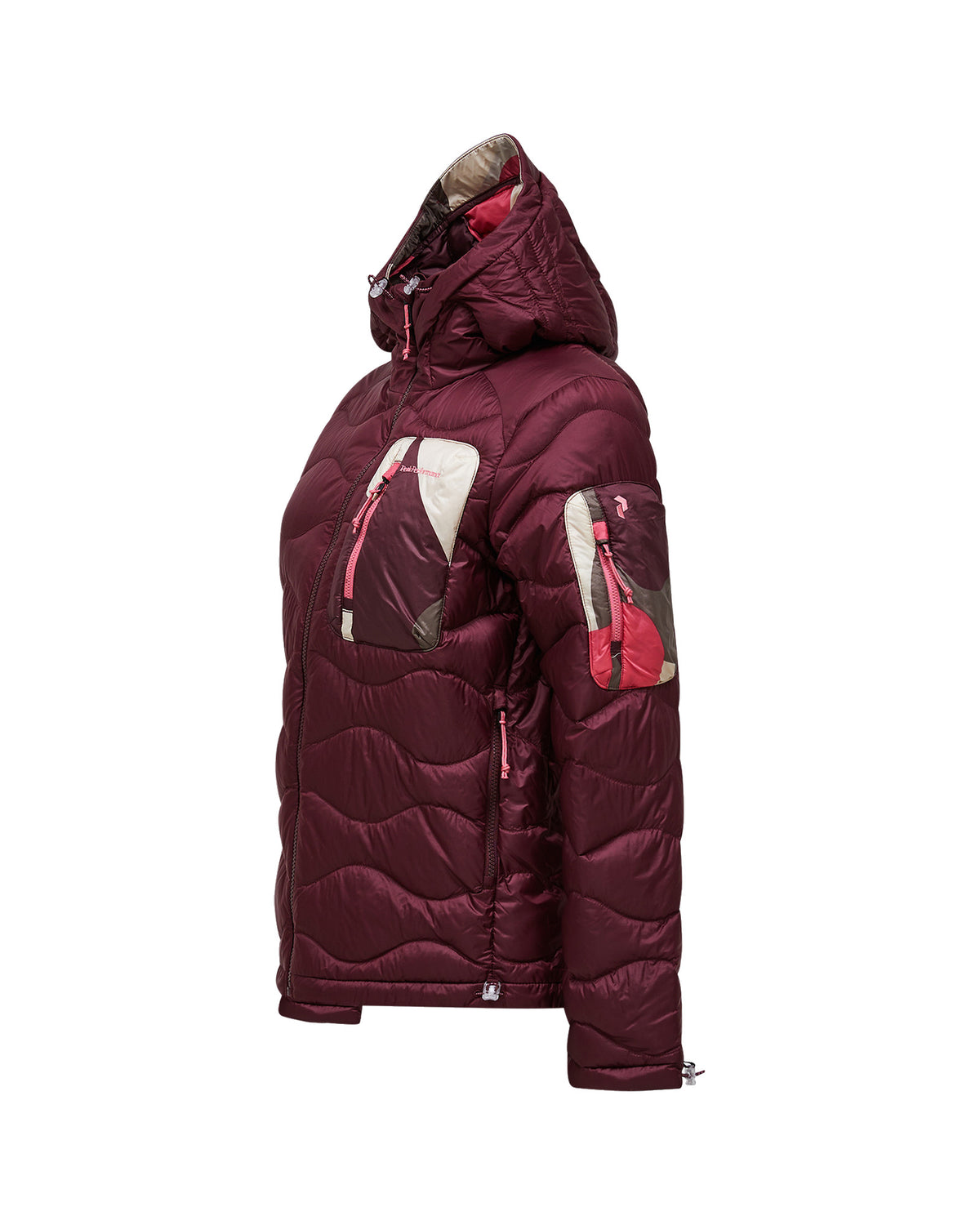 Peak Performance AOP Helium Utility Down Damen-Daunenjacke weinrot Bild 3
