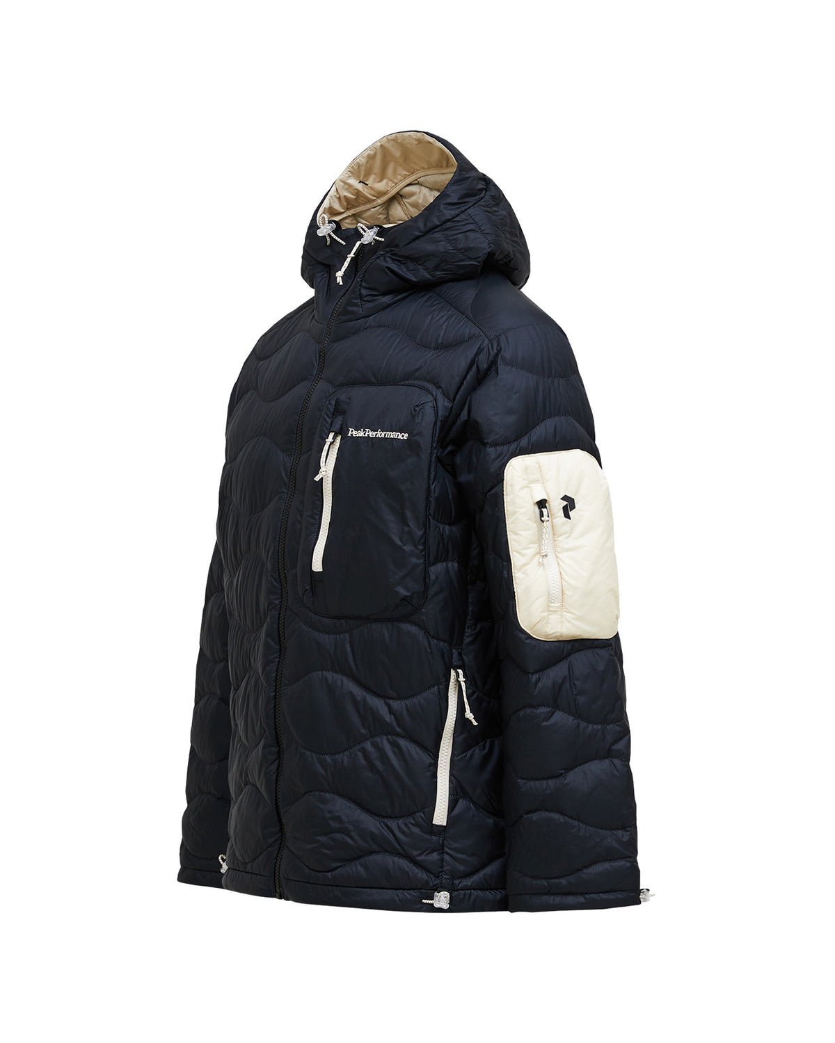 Peak Performance Helium Utility Down Hood Herren-Daunenjacke schwarz/weiss Bild 3