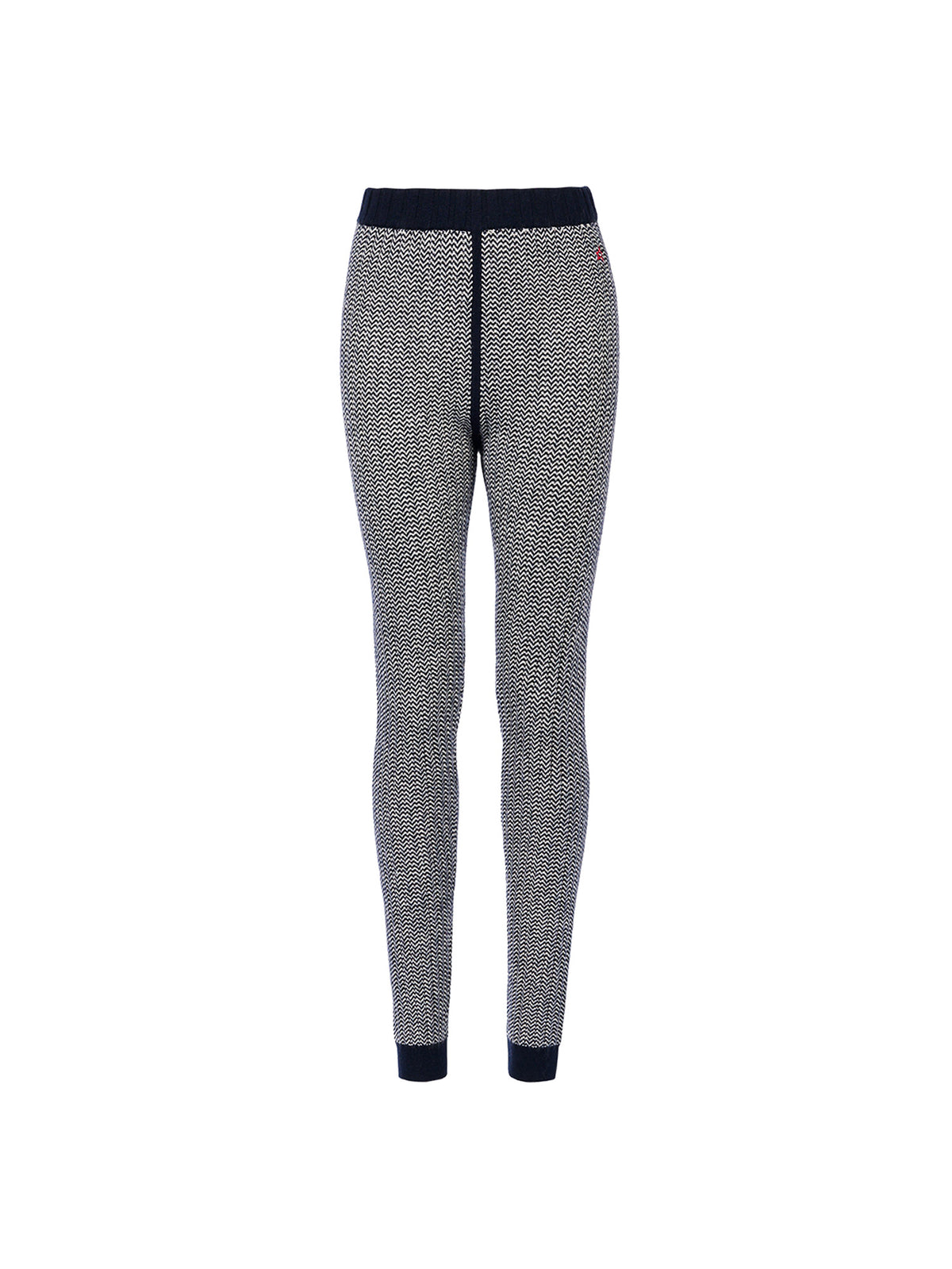 Jazzy Intarsia Legging dunkelblau/weiss Bild 1