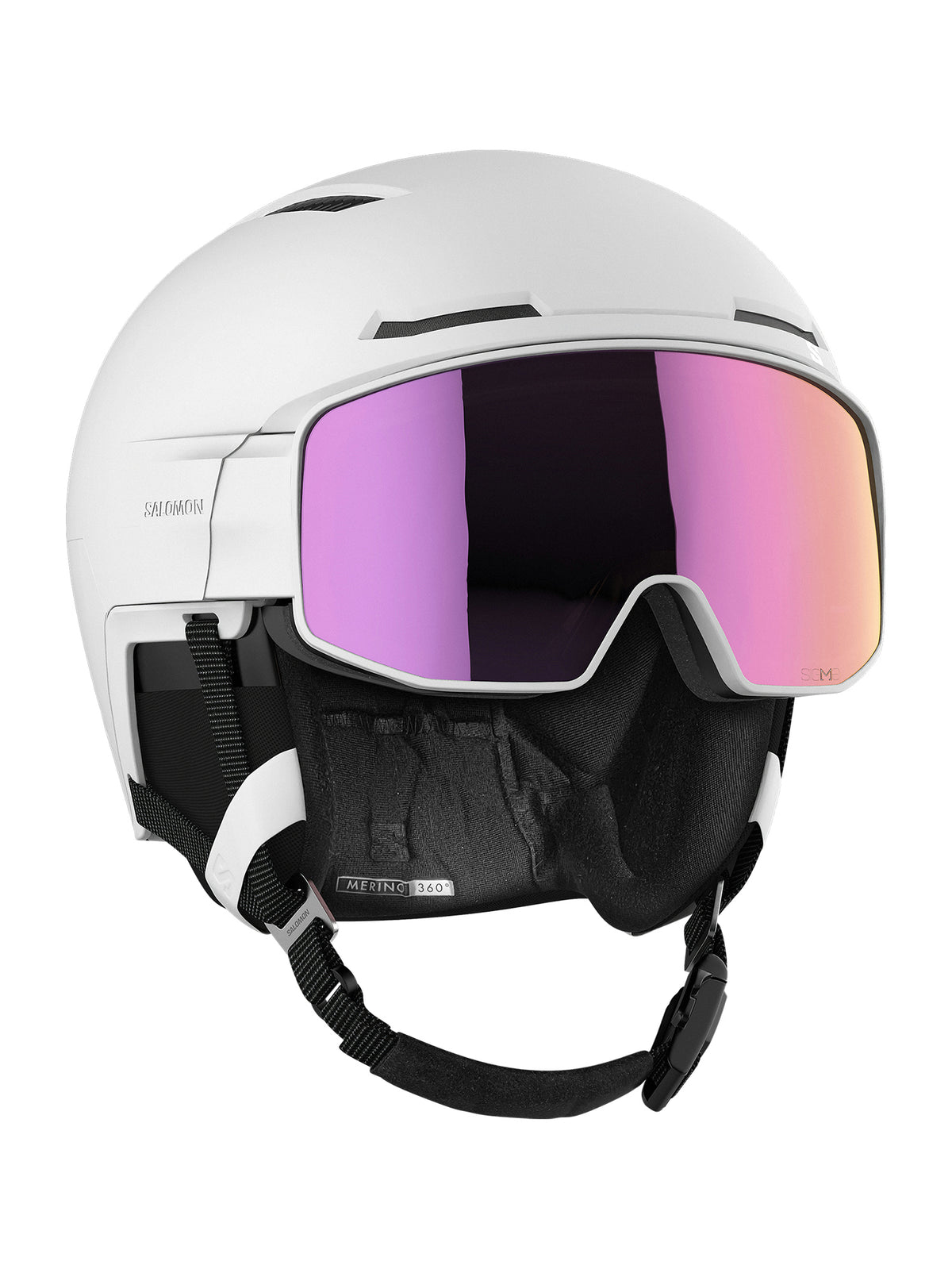 Salomon DRIVER PRIME SIGMA PLUS Unisex-Skihelm mit Visier weiss Bild 4