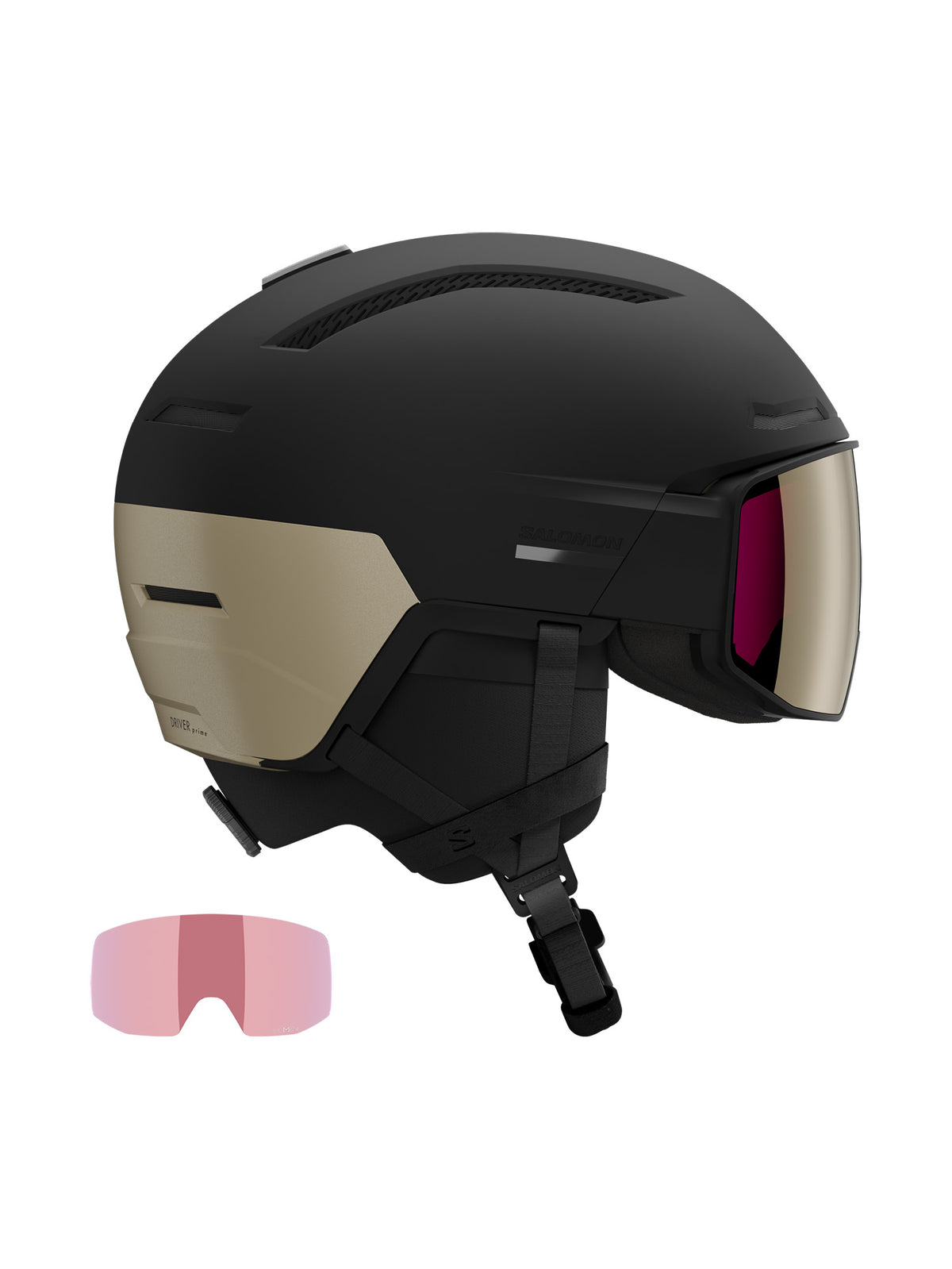 Salomon DRIVER PRIME SIGMA PLUS Unisex-Skihelm mit Visier schwarz Bild 4