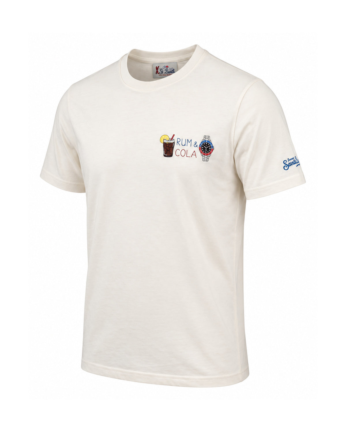 St. Barth Arnott Herren-T-Shirt Rum Cola Watch Off-White Bild 1