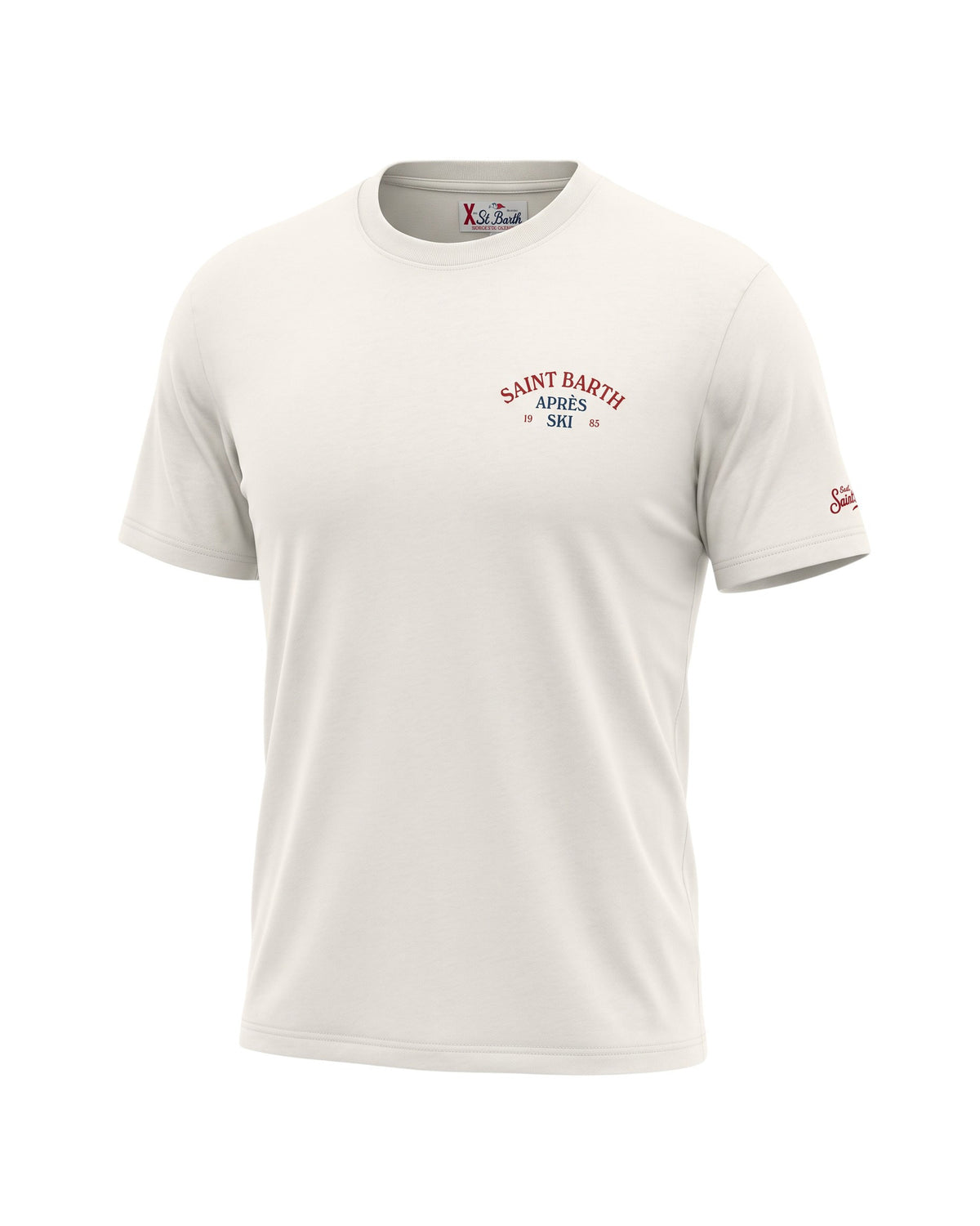 St. Barth Delmar Herren-Oversize-T-Shirt Après Ski Girl Off-White Bild 1