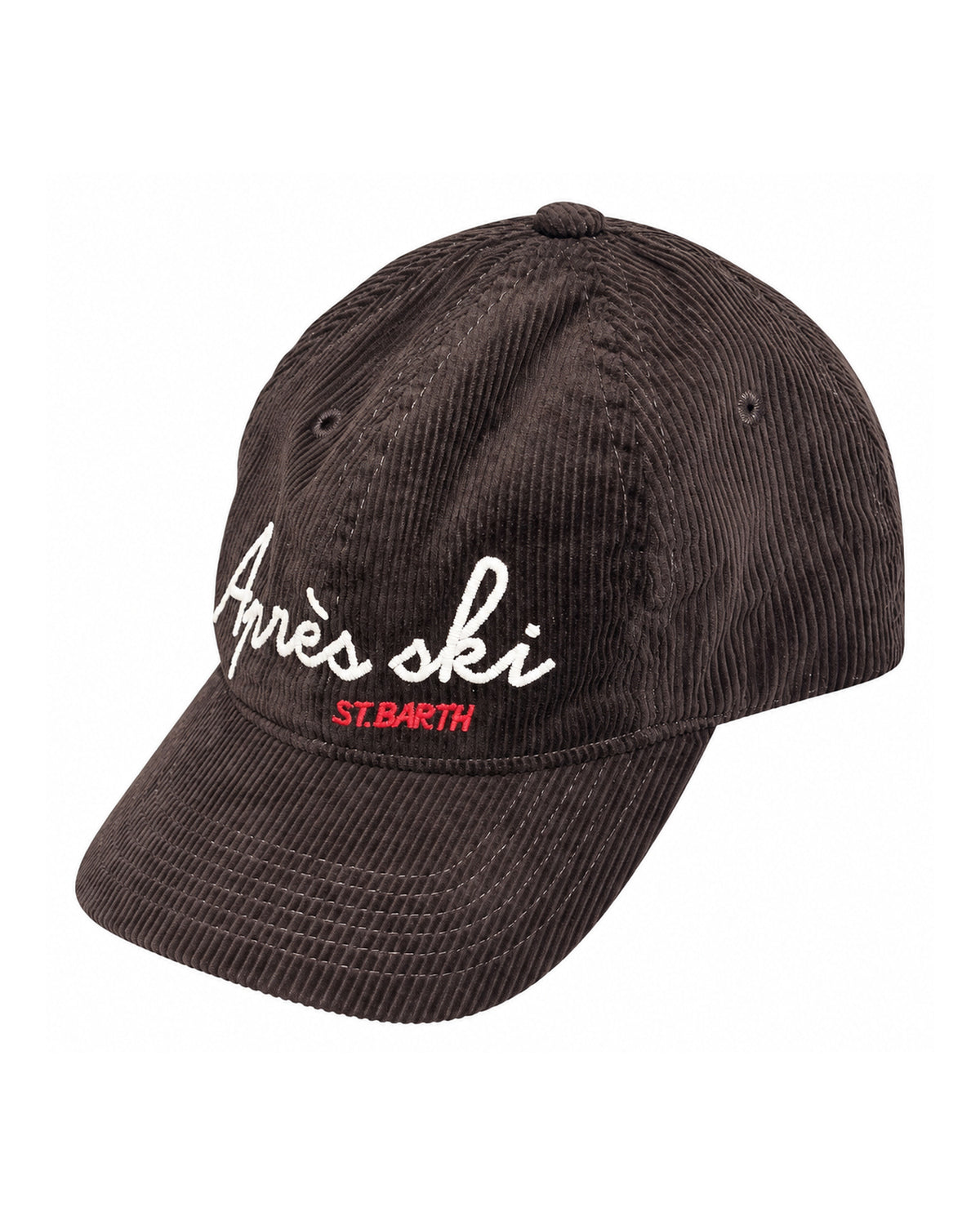 MC2 Saint Barth Baseball Cord Cap Après Ski Dunkelbraun Dunkelbraun Bild 1