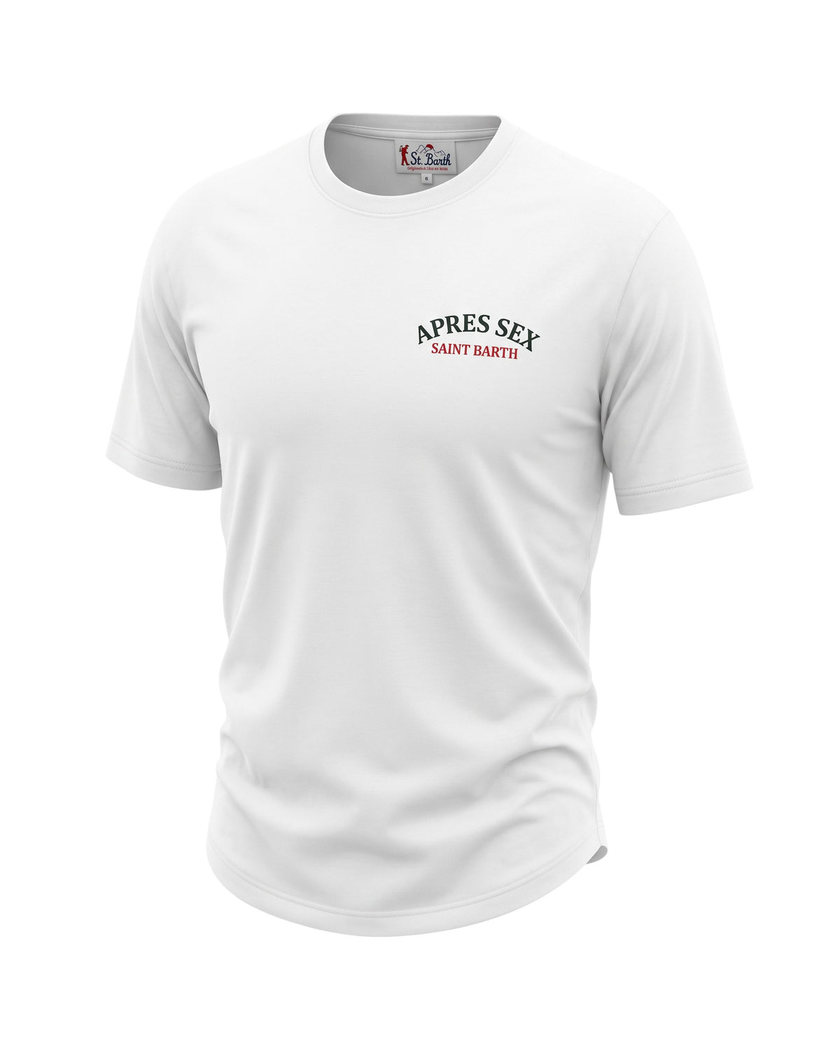 MC2 Saint Barth Delmar Herren Oversize T-Shirt Après Sex Ski Off-White Off-White Bild 1