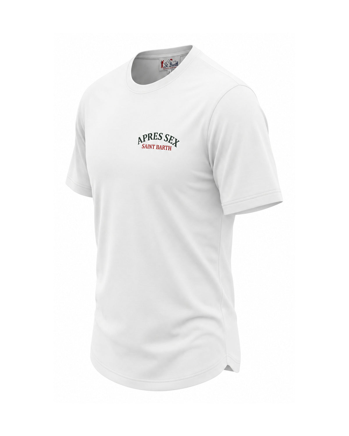 MC2 Saint Barth Delmar Herren Oversize T-Shirt Après Sex Ski Off-White Off-White Bild 2