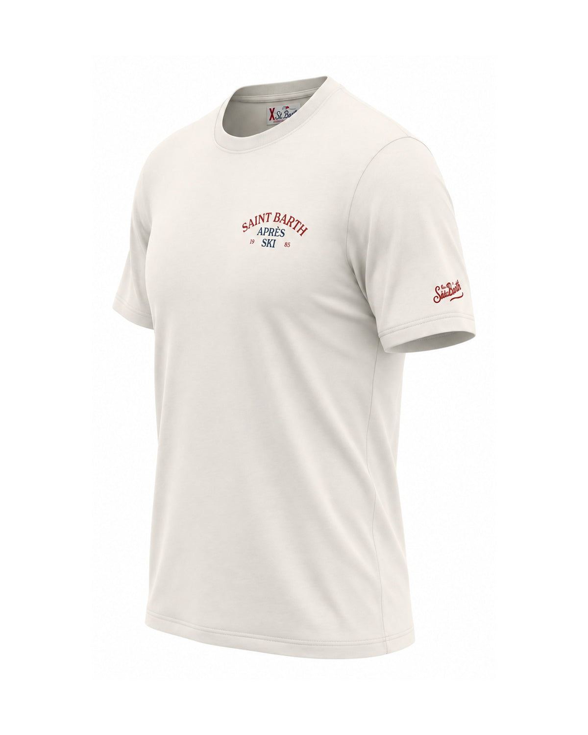 MC2 Saint Barth Delmar Herren Oversize T-Shirt Après Ski Girl Off-White Off-White Bild 2