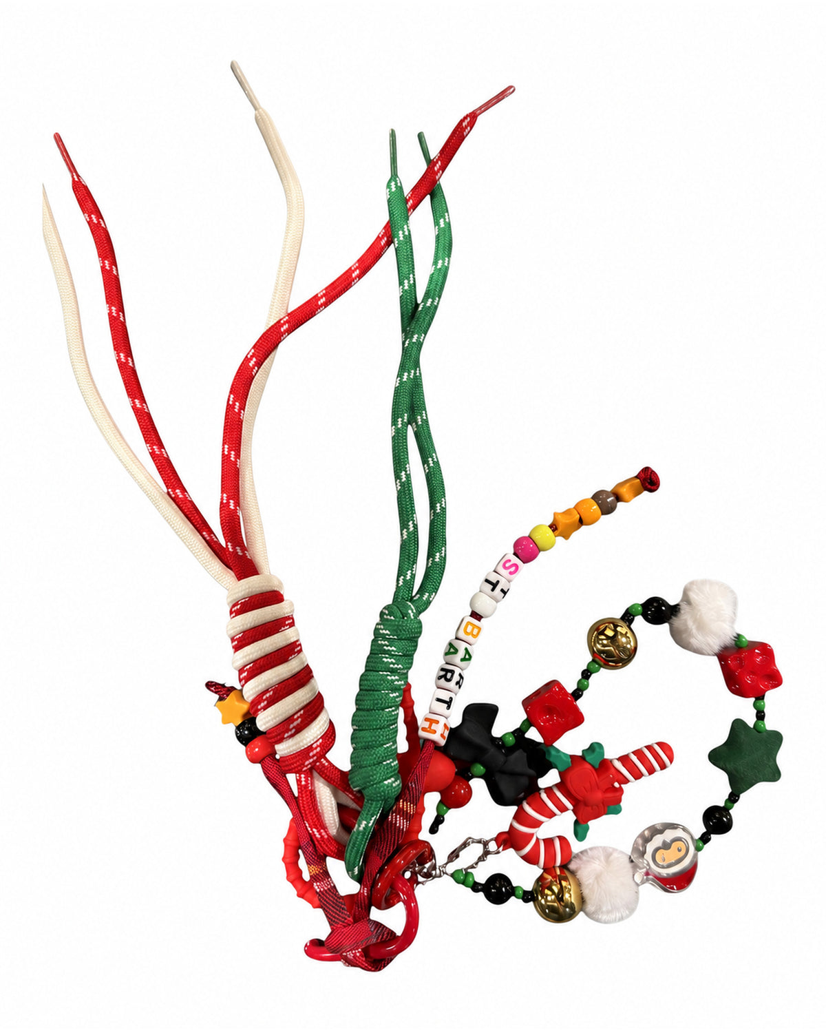 MC2 Saint Barth Funny Charm Taschenanhänger Candy Cane Mehrfarbig Mehrfarbig Bild 1
