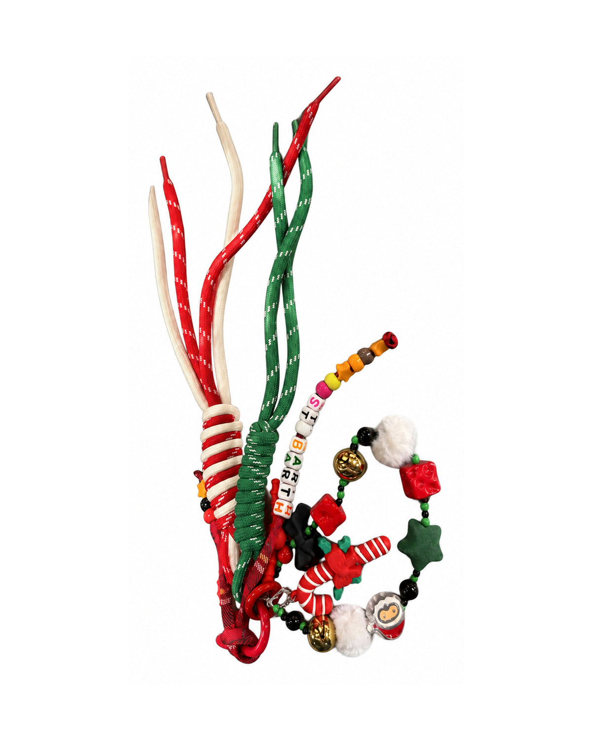 MC2 Saint Barth Funny Charm Taschenanhänger Candy Cane Mehrfarbig Mehrfarbig Bild 2