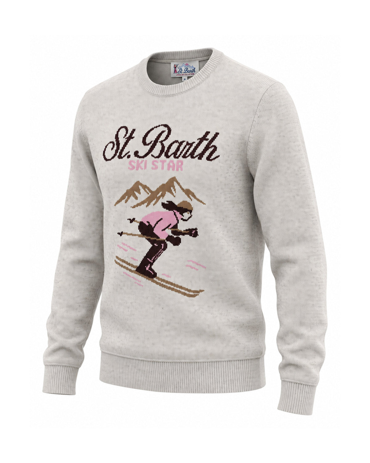 MC2 Saint Barth New Queen Damen Strickpullover St. Barth Star Hellgrau meliert Hellgrau meliert Bild 1