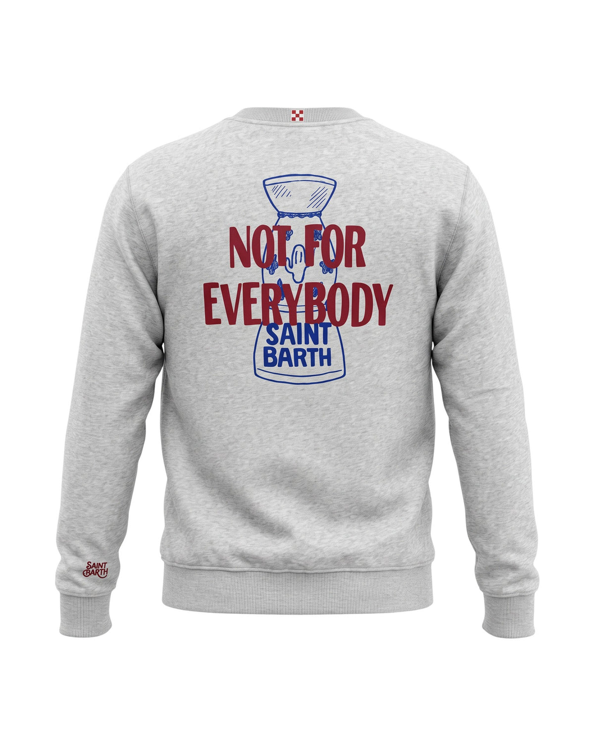 MC2 Saint Barth Soho Herren Sweatshirt Rich Not Everybody Hellgrau Hellgrau Bild 2