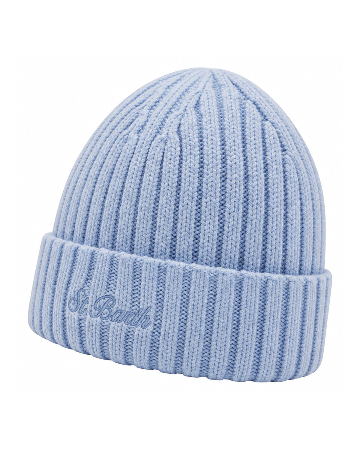 MC2 Saint Barth Wengen Herren Strickmütze aus Wolle Dunkelblau Dunkelblau Bild 4