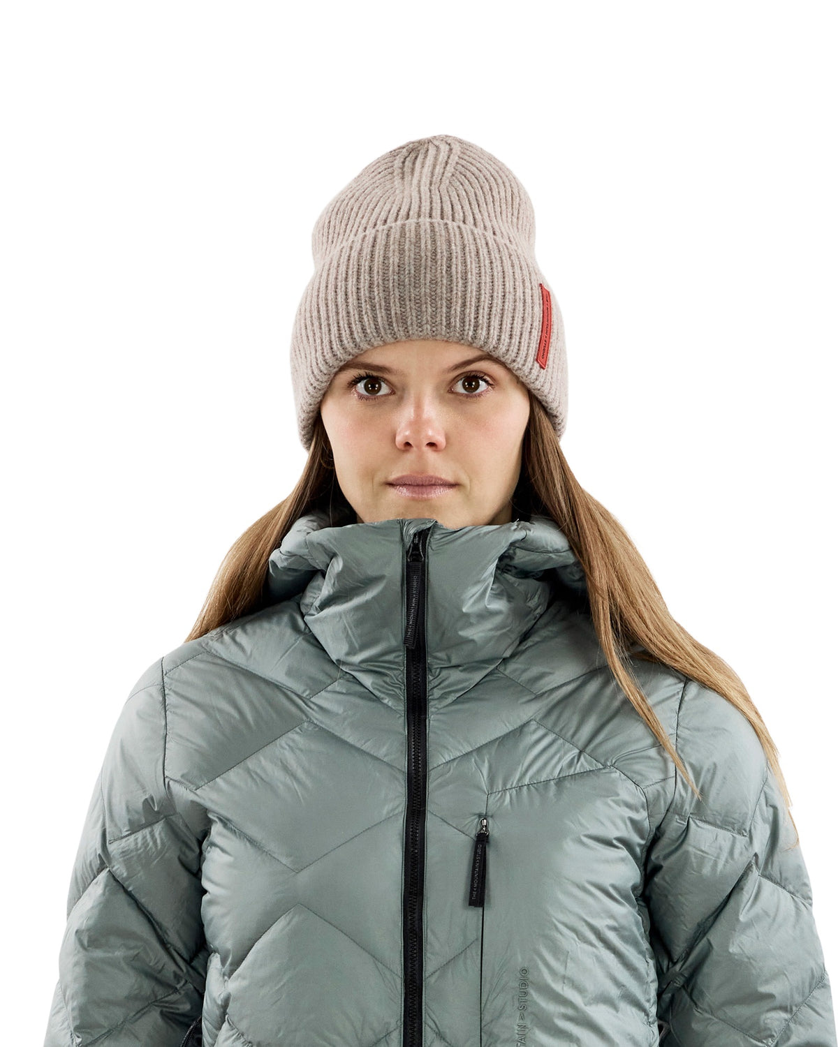 The Mountain Studio C-12 Are Unisex-Wollmütze – Almond Milk Off-White Bild 5