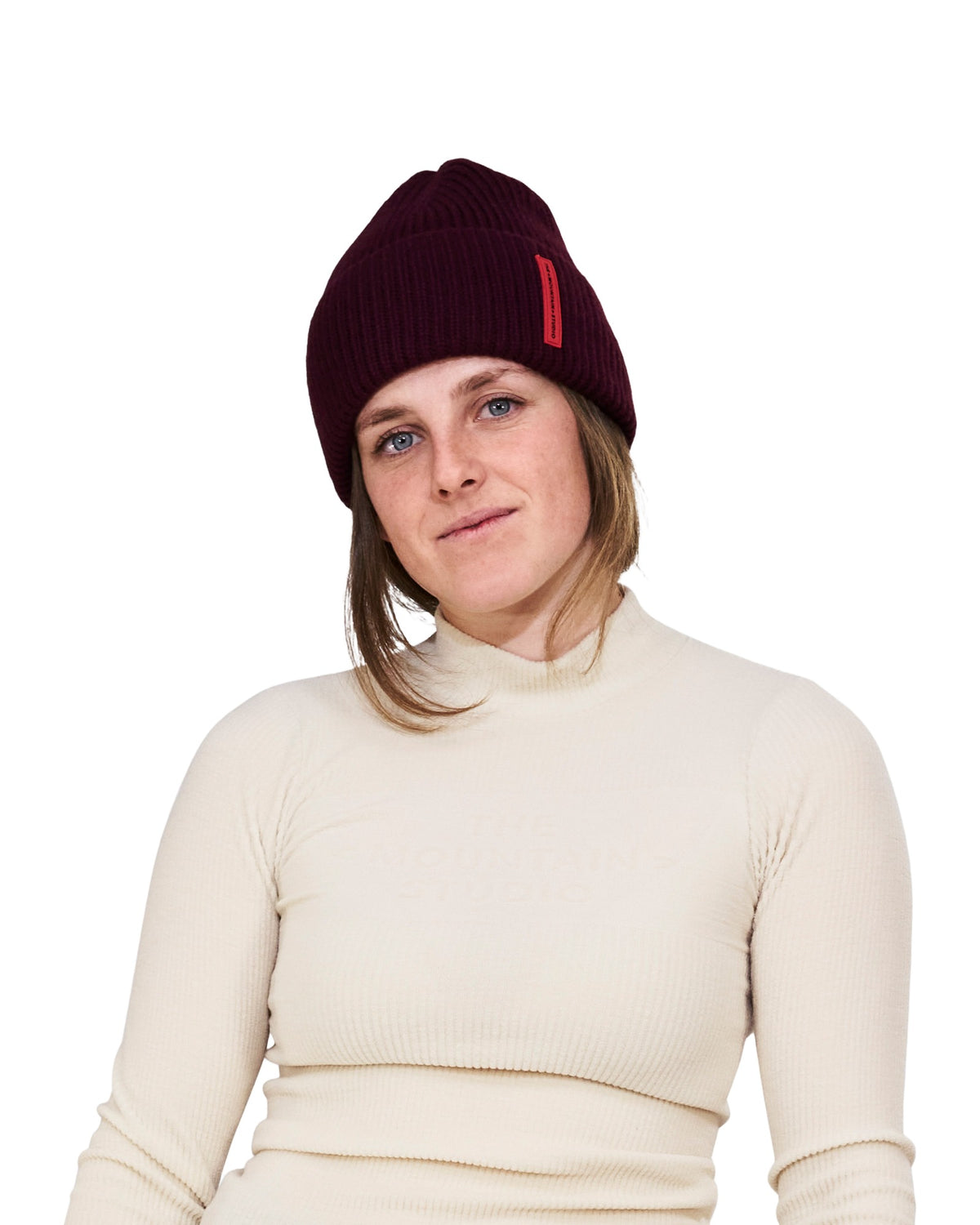 The Mountain Studio C-12 Are Unisex-Wollmütze – Almond Milk Off-White Bild 18