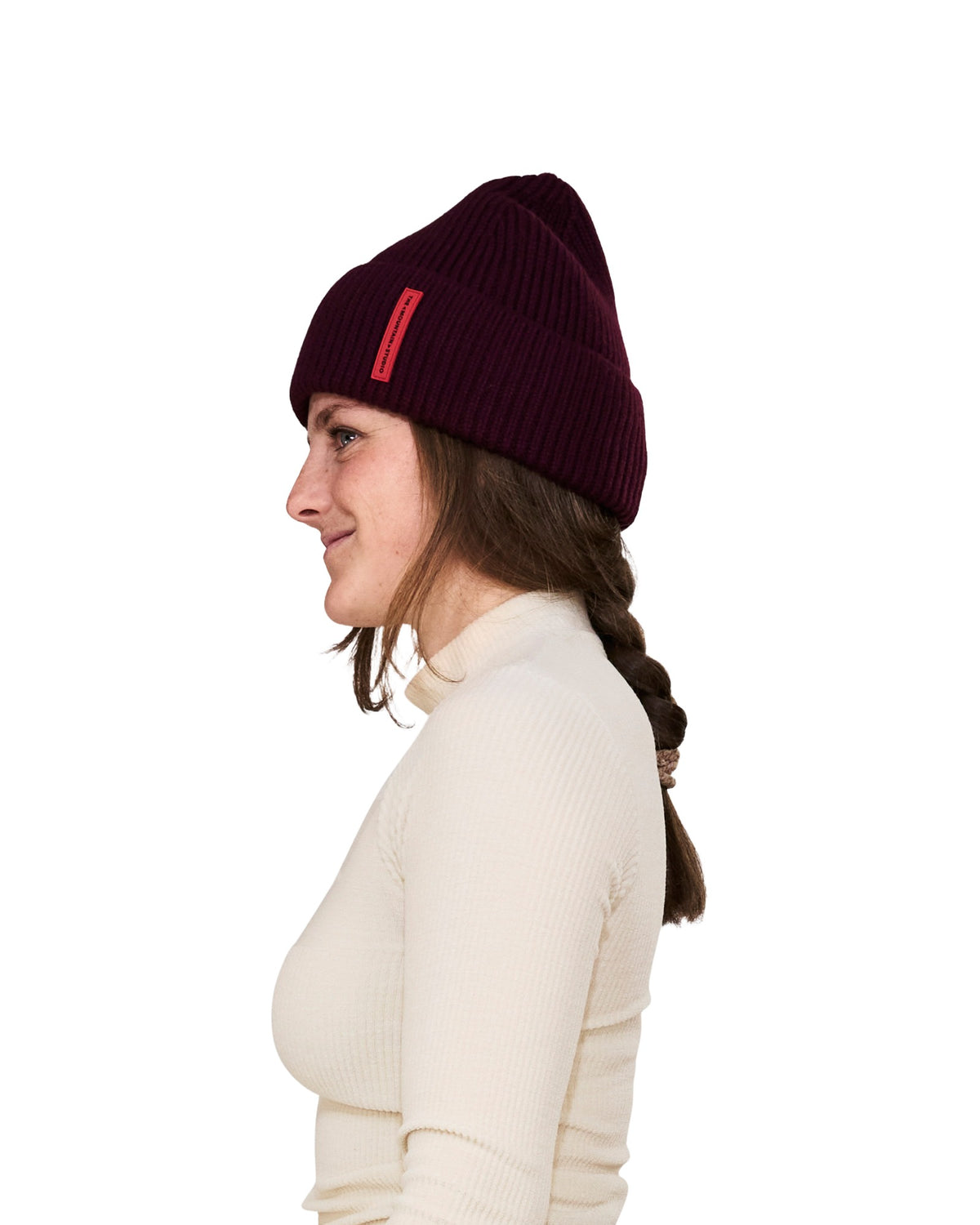 The Mountain Studio C-12 Are Unisex-Wollmütze – Almond Milk Off-White Bild 19