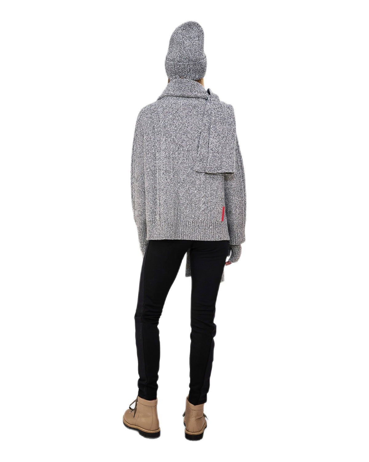 The Mountain Studio C-22 Unisex-Strickmütze – Grey Melange grau Bild 6