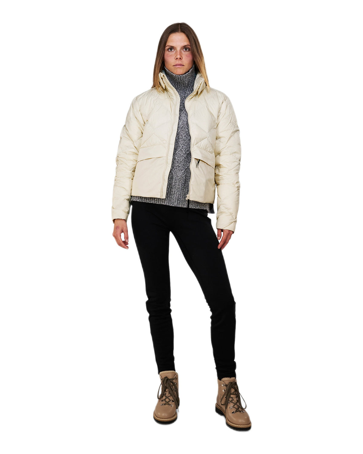 The Mountain Studio D-14 WUL Damen-Daunenjacke – Delicioso Brown braun Bild 10