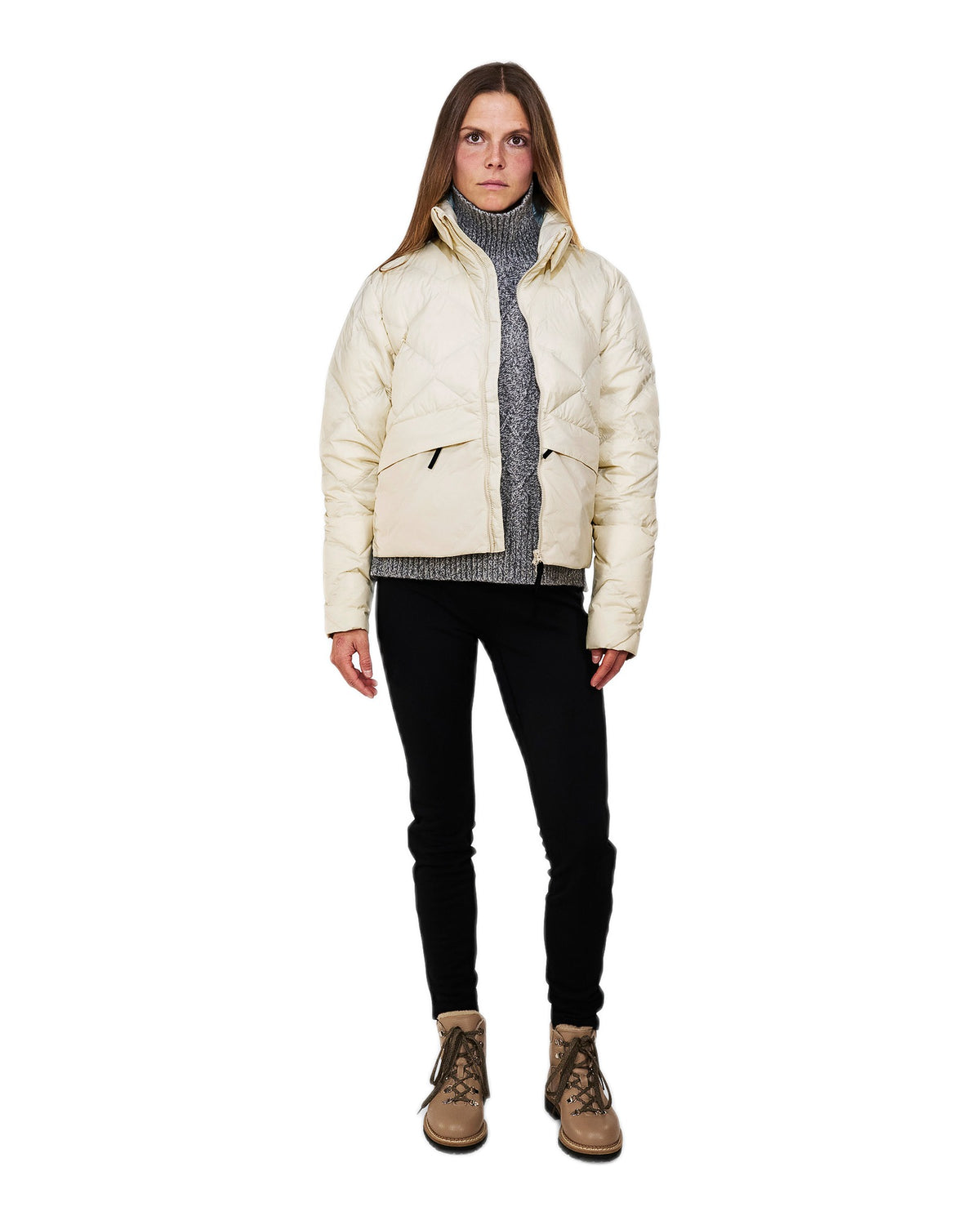 The Mountain Studio D-14 WUL Damen-Daunenjacke – Delicioso Brown braun Bild 11