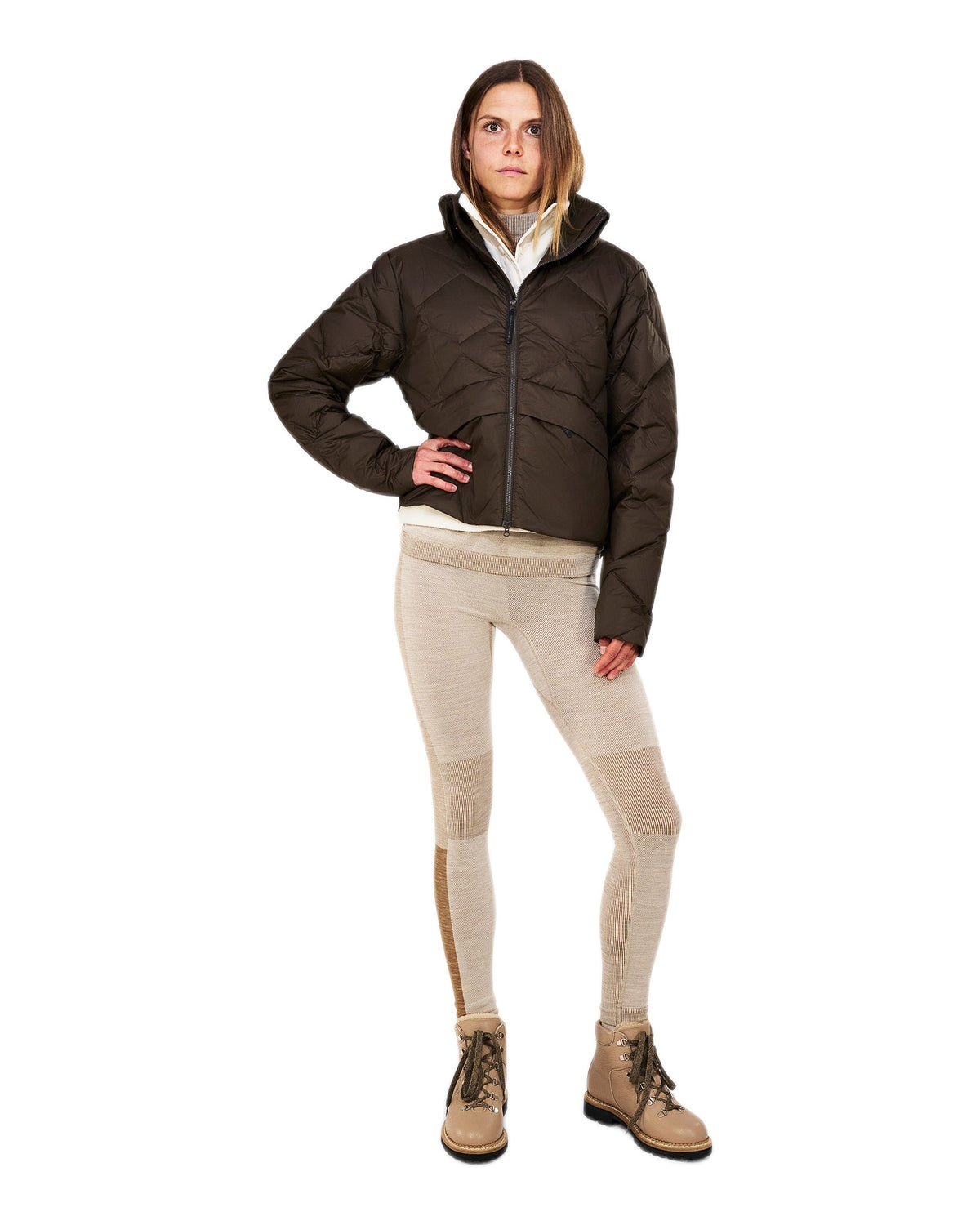 The Mountain Studio D-14 WUL Damen-Daunenjacke – Delicioso Brown braun Bild 3