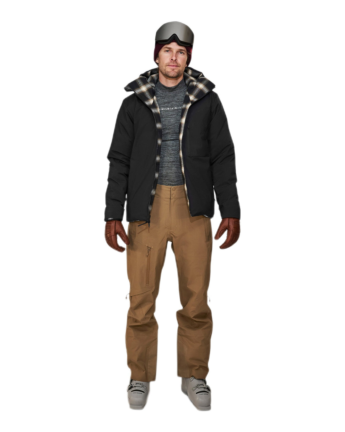 The Mountain Studio D-1 RCH Herren-Daunenjacke – Black Onyx - THE MOUNTAIN STUDIO - MEINFREUDENHAUS