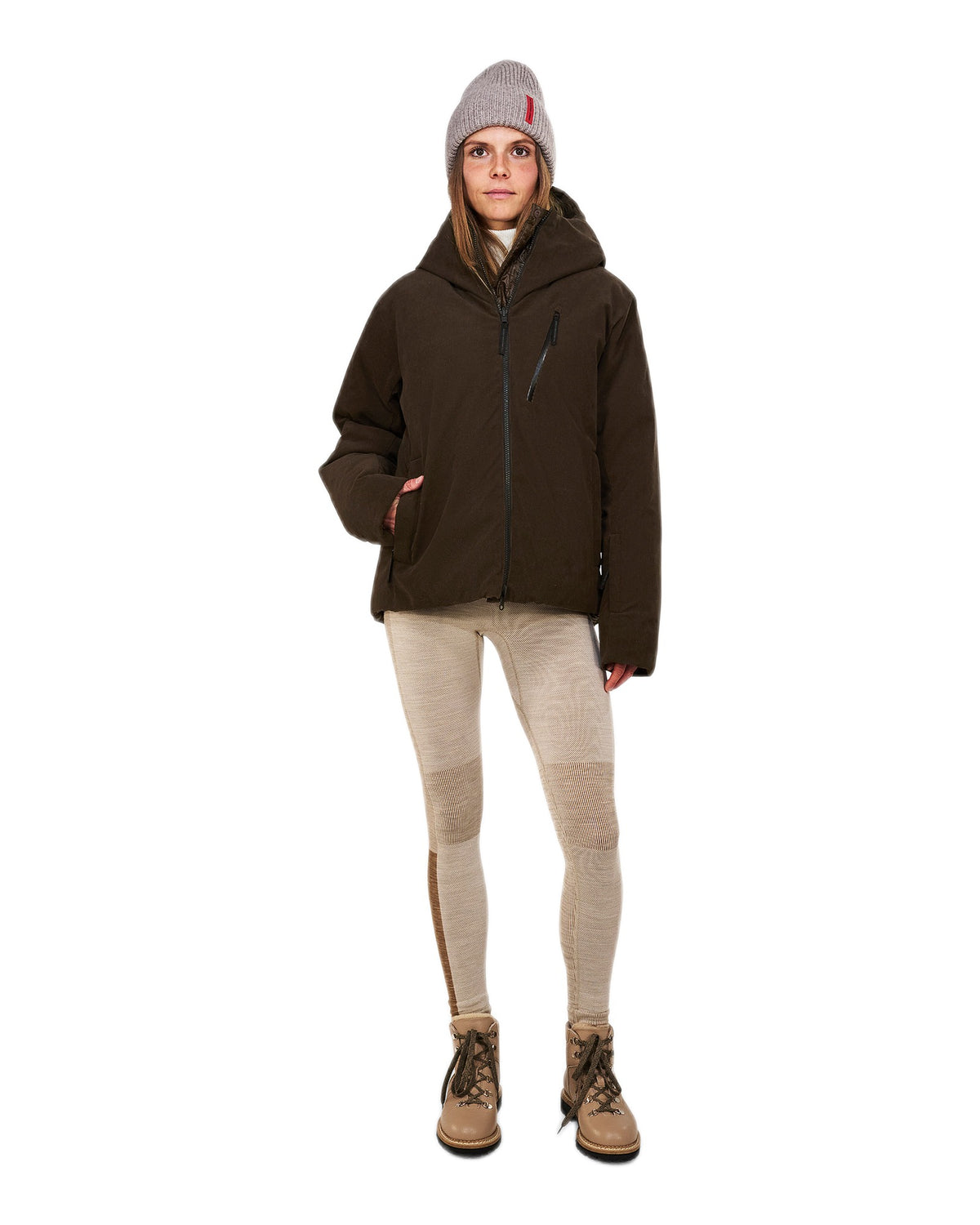 The Mountain Studio D-5 WC Damen-Daunenjacke – Delicioso Brown - THE MOUNTAIN STUDIO - MEINFREUDENHAUS