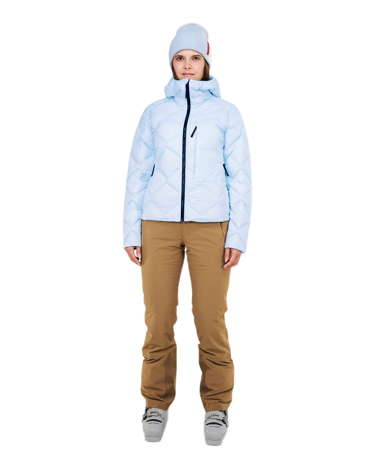 The Mountain Studio D-9 WUL Damen-Daunenjacke – Ice Water - THE MOUNTAIN STUDIO - MEINFREUDENHAUS