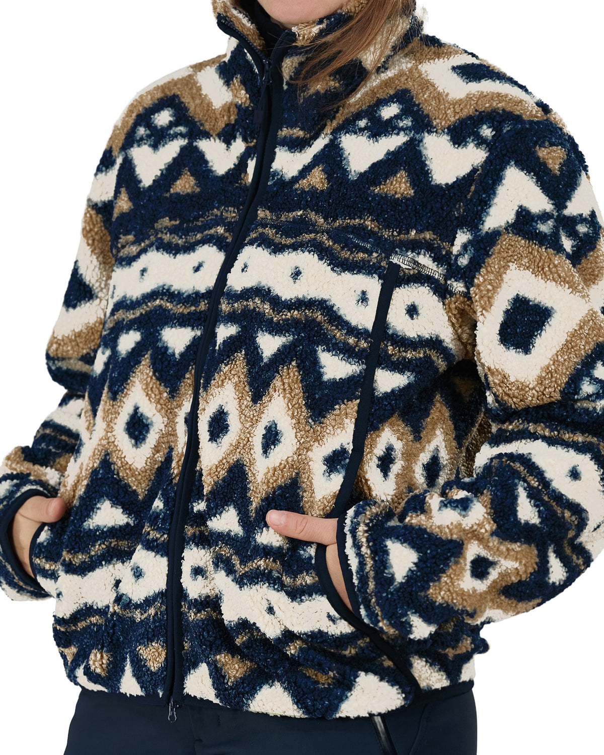The Mountain Studio E-9 W Damen-Fleecejacke – Kelp - THE MOUNTAIN STUDIO - MEINFREUDENHAUS
