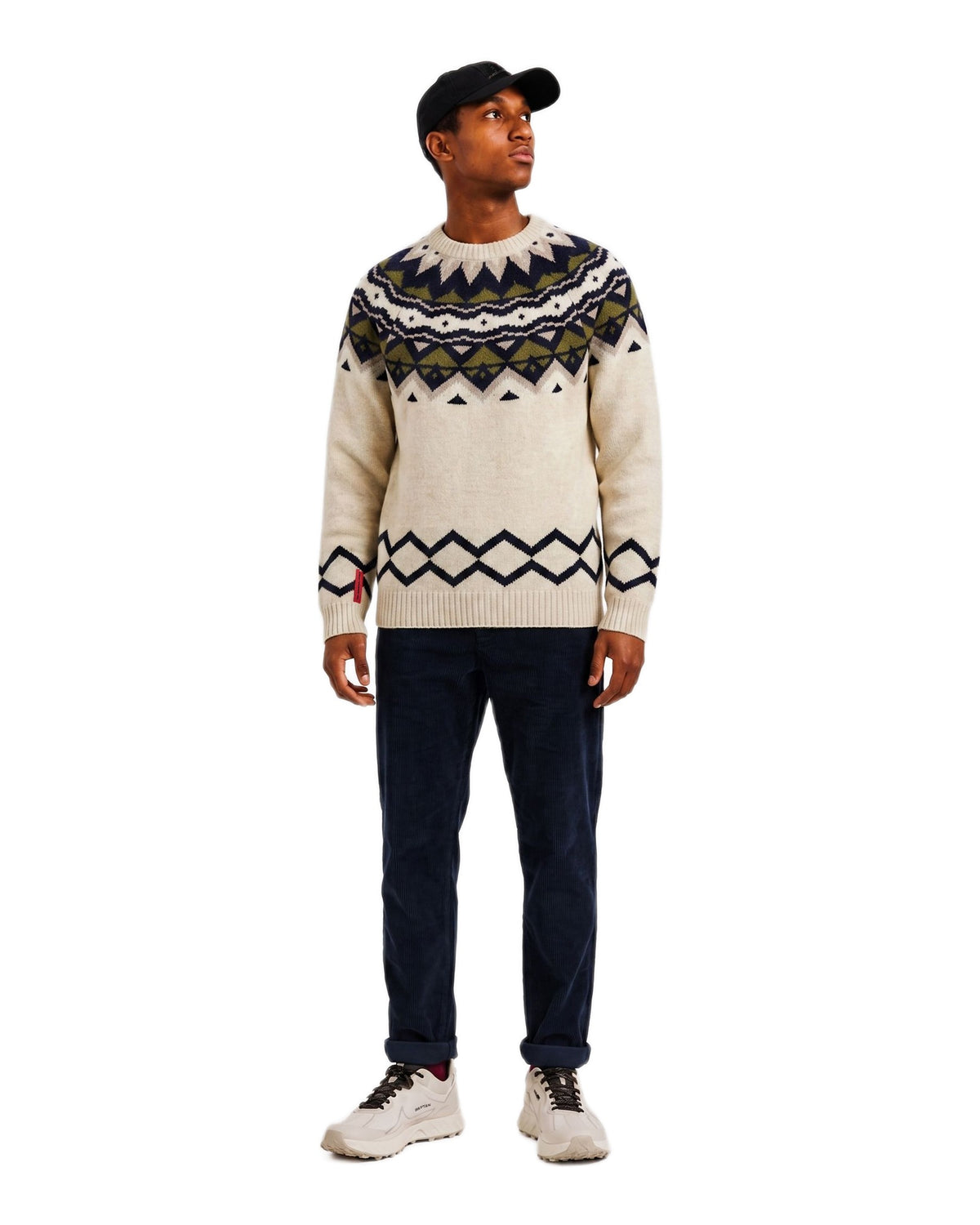 The Mountain Studio K-19 Herrenpullover – Almond Milk Off-White Bild 3