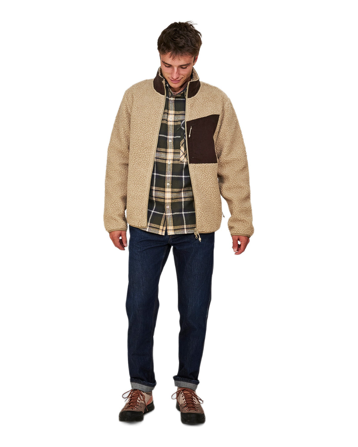 The Mountain Studio M-11 C Herren-Fleecejacke – Kelp - THE MOUNTAIN STUDIO - MEINFREUDENHAUS