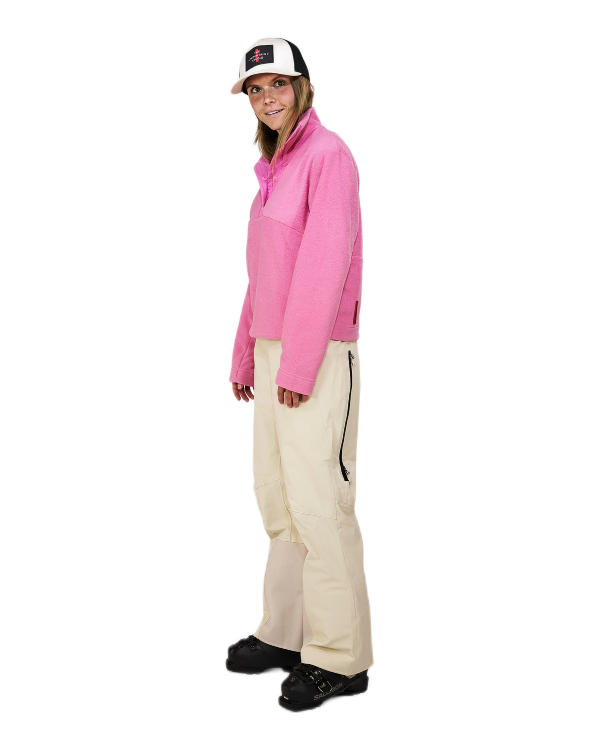 The Mountain Studio M-1 W Damen-Fleecepullover – Strawberry Moon - THE MOUNTAIN STUDIO - MEINFREUDENHAUS