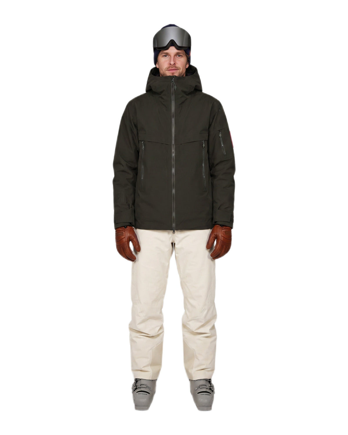 The Mountain Studio S-8 Herren-Skijacke – Castle Wall beige Bild 15