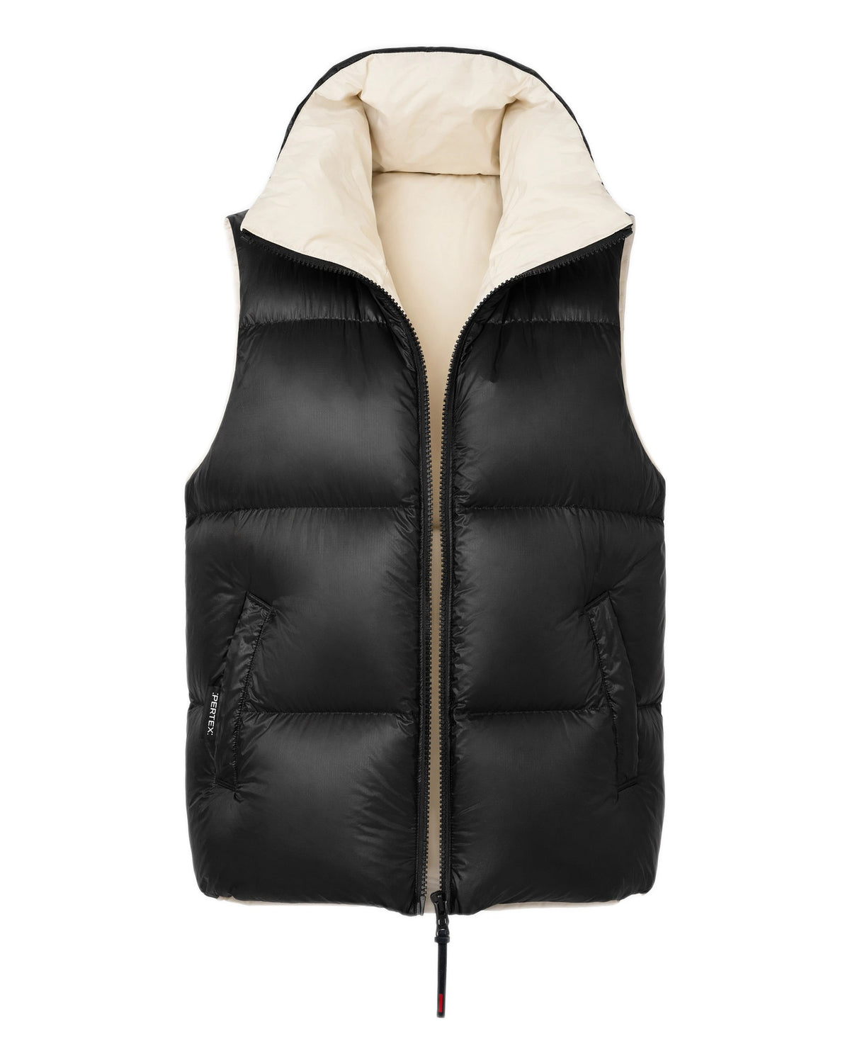 The Mountain Studio V-15 WR Damen-Daunenweste – Black Onyx, Castle Wall - THE MOUNTAIN STUDIO - MEINFREUDENHAUS