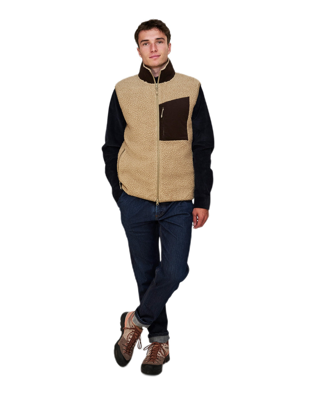 The Mountain Studio V-5 C Herren-Fleeceweste – Kelp - THE MOUNTAIN STUDIO - MEINFREUDENHAUS
