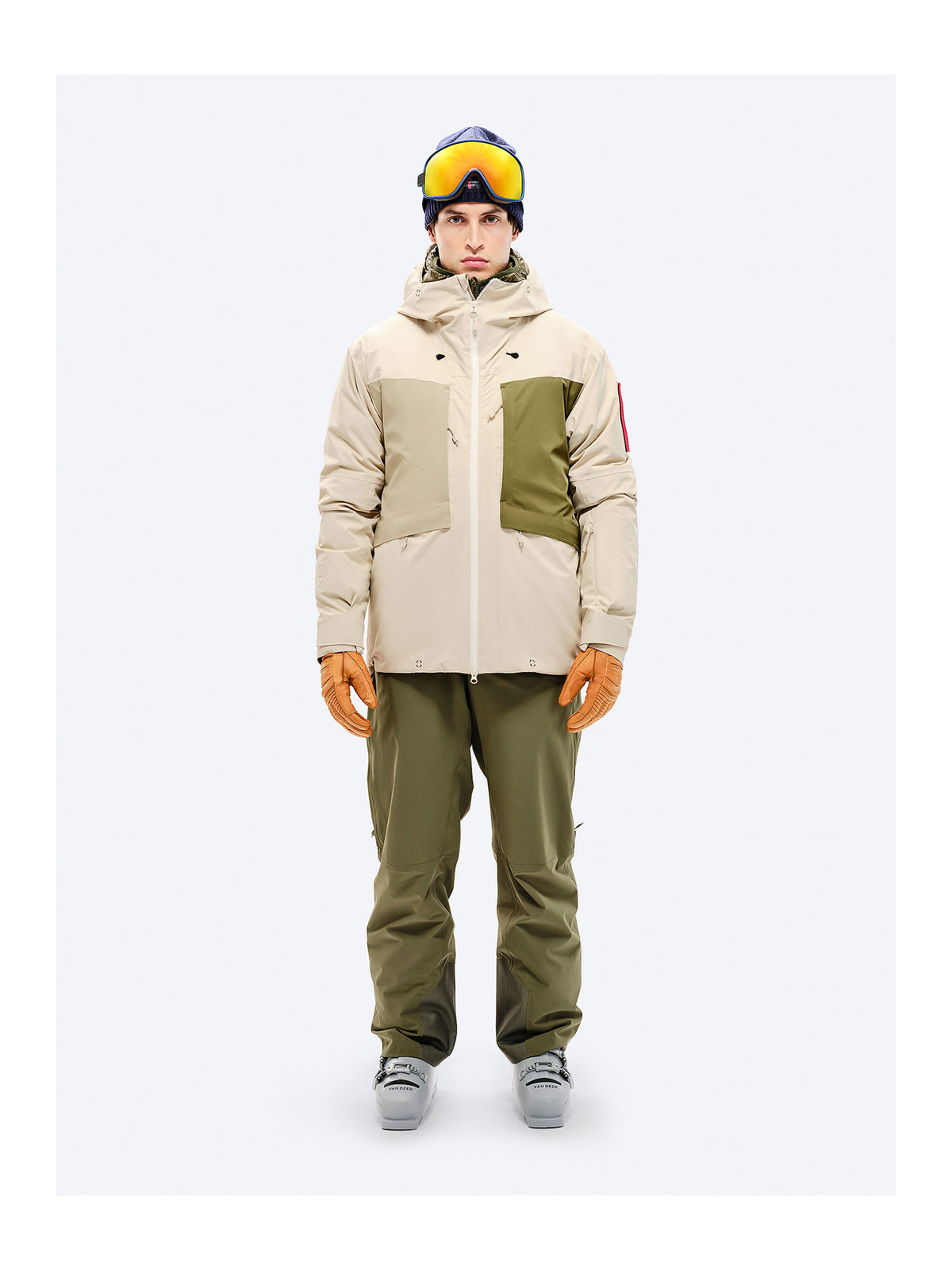 The Mountain Studio Z-5 Herren-Skijacke – Sky Captain-Castle Wall dunkelblau/weiss Bild 13
