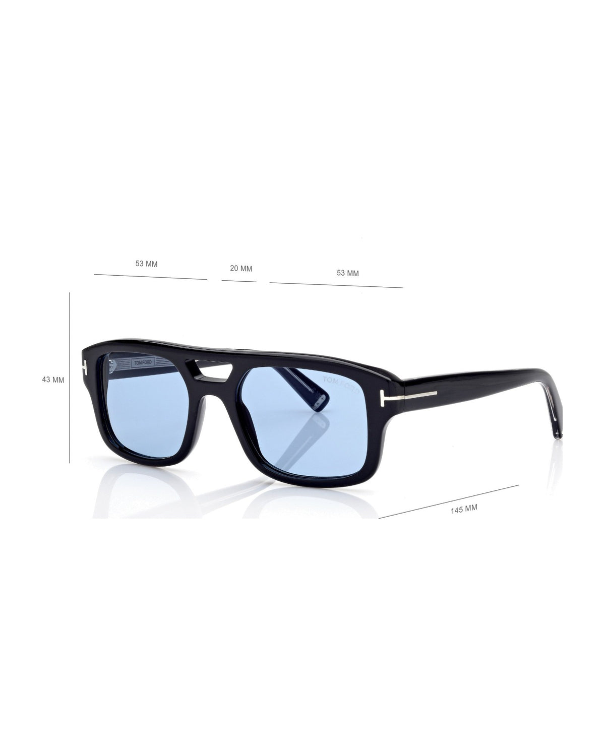 Tom Ford TI0022 Herren-Sonnenbrille schwarz Bild 4