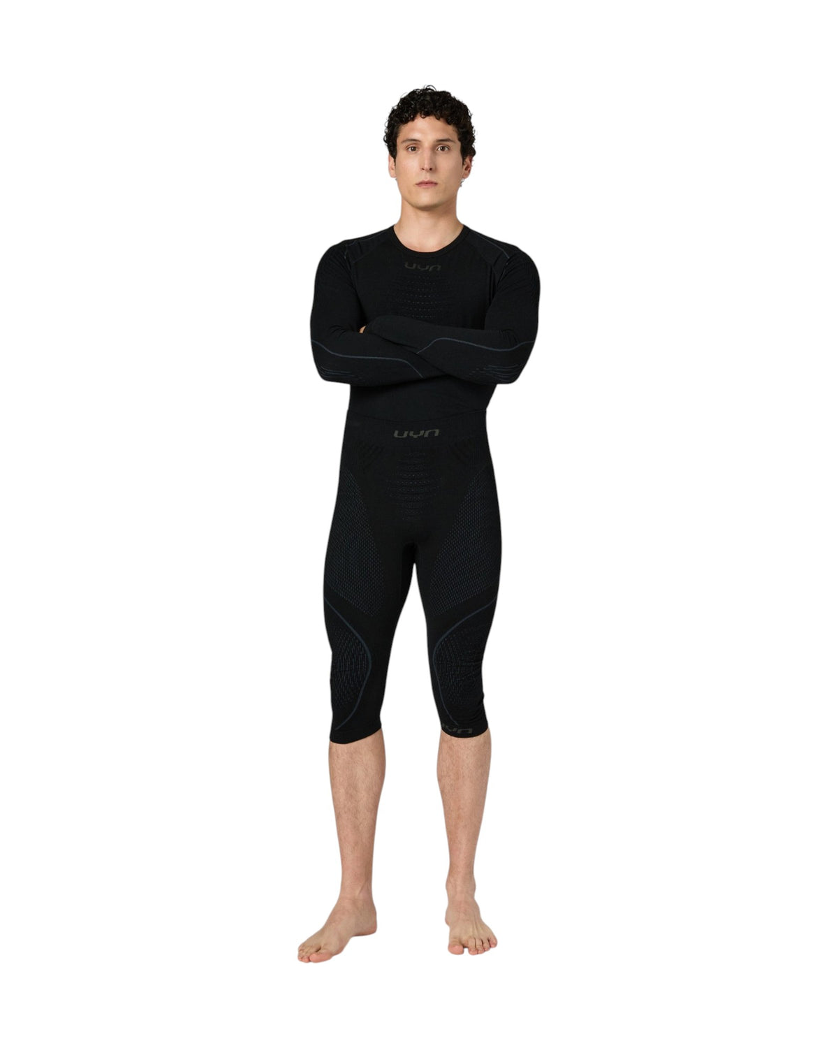 UYN Evolutyon Biotech Herren-3/4-Thermohose schwarz Bild 2