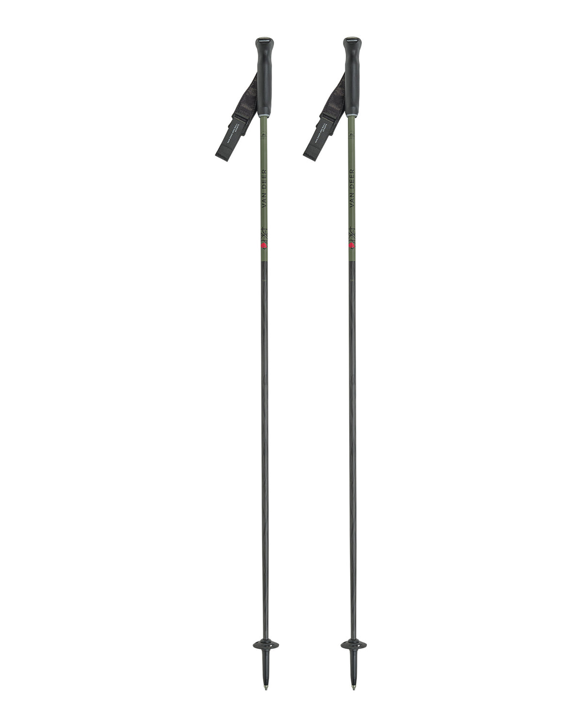 VAN DEER - Red Bull Sports PISTE CARBON Unisex-Skistöcke olive Bild 1