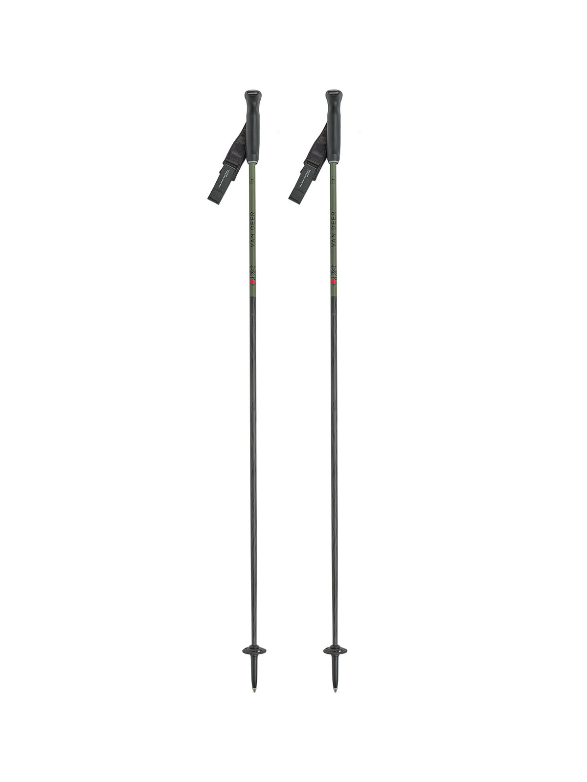 VAN DEER - Red Bull Sports PISTE CARBON Unisex-Skistöcke olive Bild 2