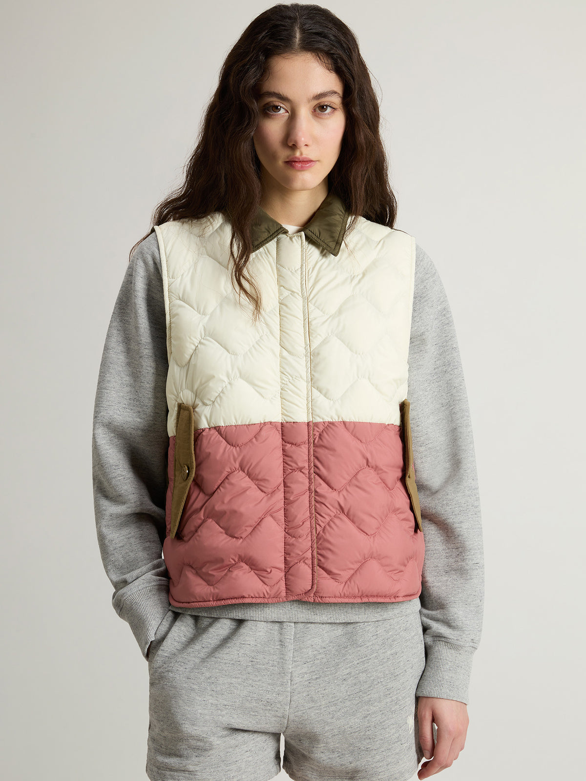 Woolrich Heritage Weste Damen rosa rosa Bild 2