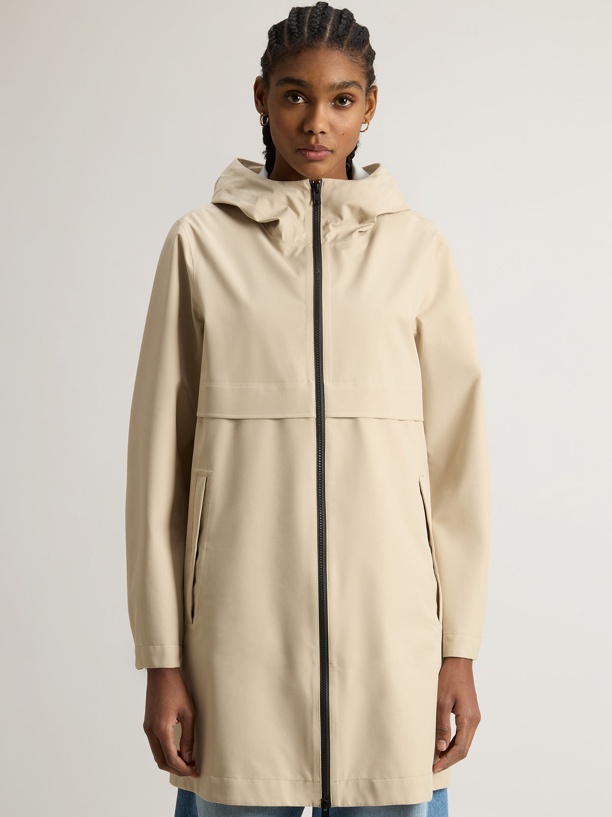 Woolrich Light Stretch Parka Damen beige beige Bild 2