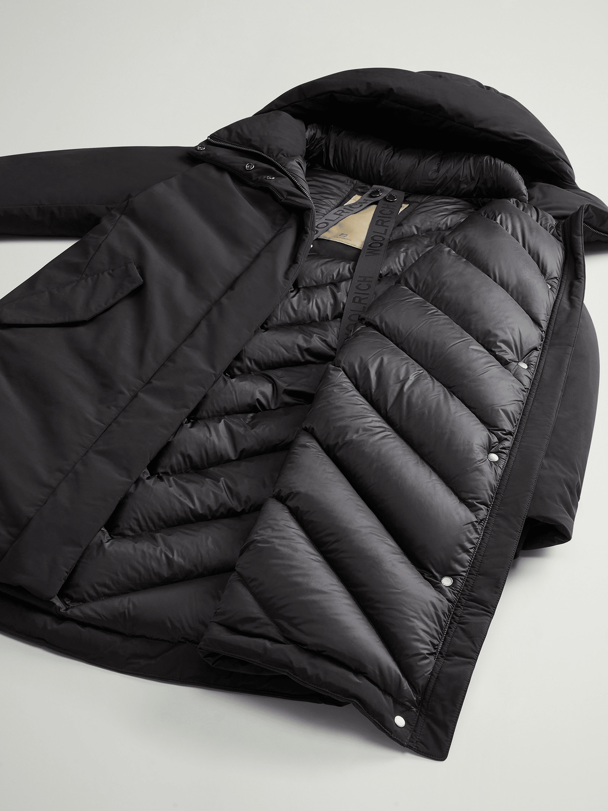 Woolrich Luxury Cocoon Mantel Damen schwarz schwarz Bild 5